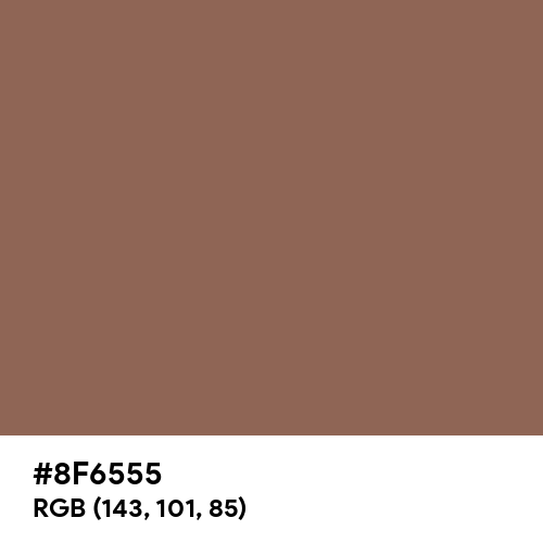 Dark Brown-Tangelo (Hex code: 8F6555) Thumbnail