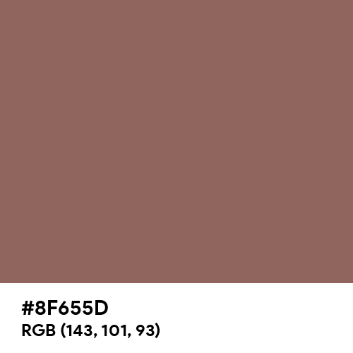 Rose Taupe (Hex code: 8F655D) Thumbnail