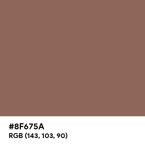 Rose Taupe (Hex code: 8F675A) Thumbnail