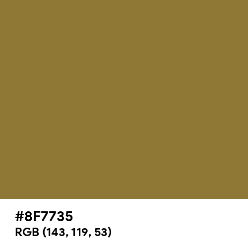 Old Moss Green (Hex code: 8F7735) Thumbnail