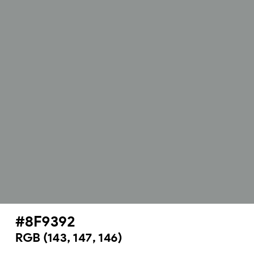 Philippine Gray (Hex code: 8F9392) Thumbnail