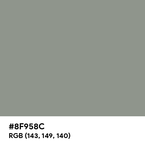 Philippine Gray (Hex code: 8F958C) Thumbnail