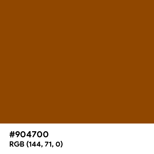 Brown (Traditional) (Hex code: 904700) Thumbnail