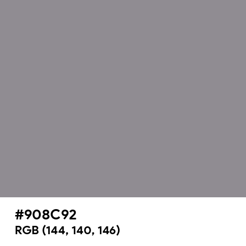 Philippine Gray (Hex code: 908C92) Thumbnail