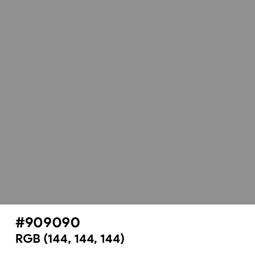Philippine Gray (Hex code: 909090) Thumbnail