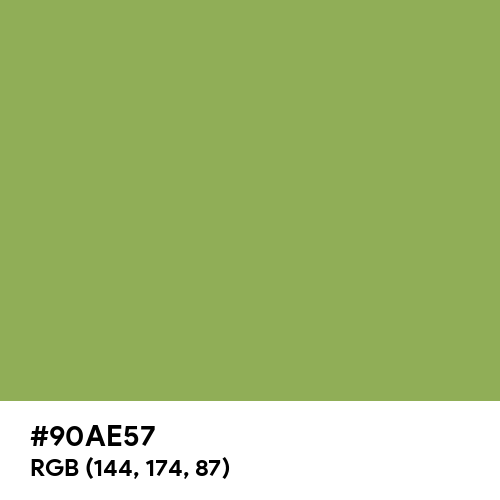 Moss Green (Hex code: 90AE57) Thumbnail