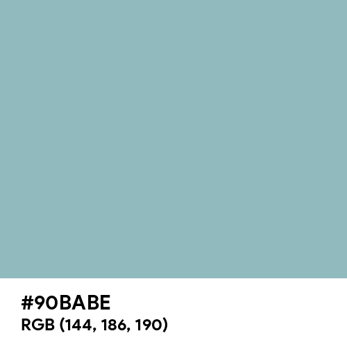Pewter Blue (Hex code: 90BABE) Thumbnail