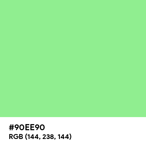 Light Green (Hex code: 90EE90) Thumbnail