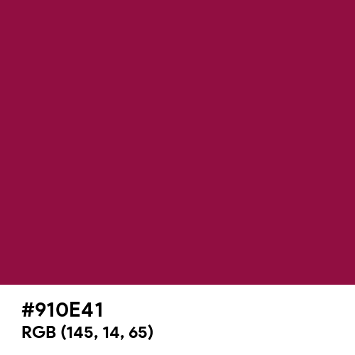 Violet-Red (Hex code: 910E41) Thumbnail