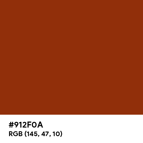 Primitive Red (Hex code: 912F0A) Thumbnail