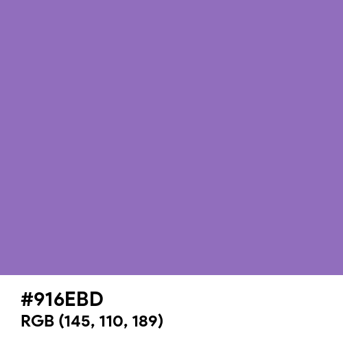 Middle Blue Purple (Hex code: 916EBD) Thumbnail
