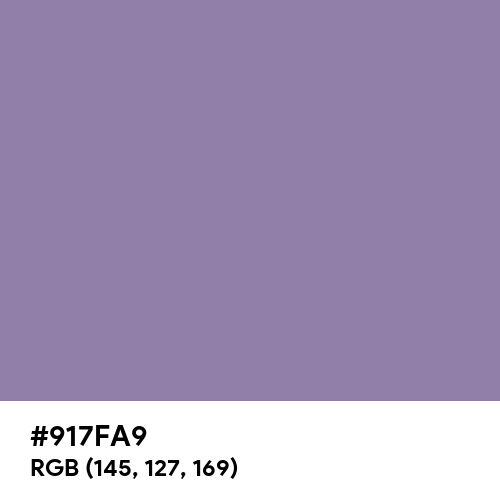 Lavender Purple (Hex code: 917FA9) Thumbnail