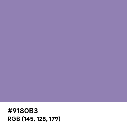 Lavender Purple (Hex code: 9180B3) Thumbnail