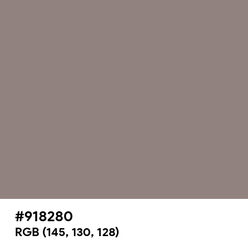 Middle Grey (Hex code: 918280) Thumbnail