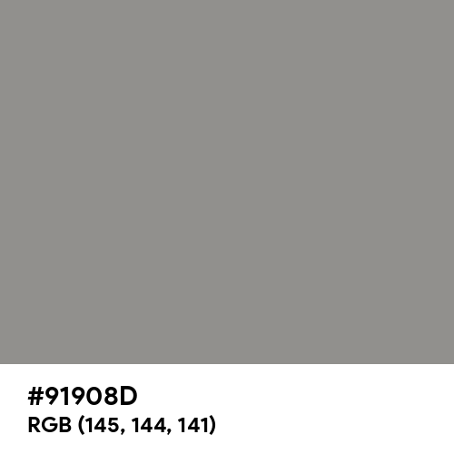 Philippine Gray (Hex code: 91908D) Thumbnail