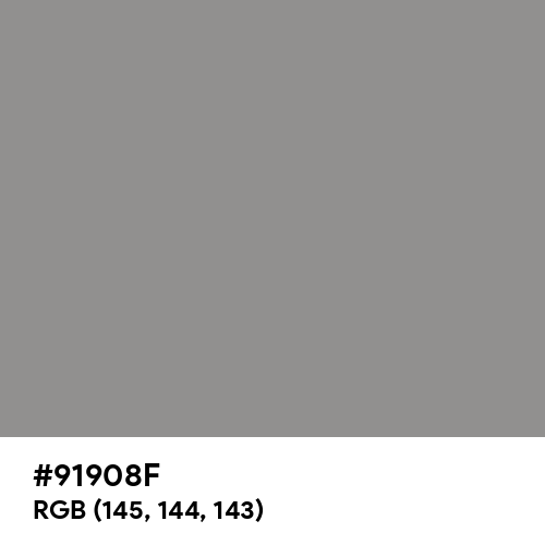 Philippine Gray (Hex code: 91908F) Thumbnail