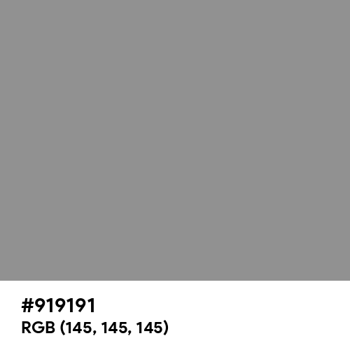 Old Grey (Hex code: 919191) Thumbnail