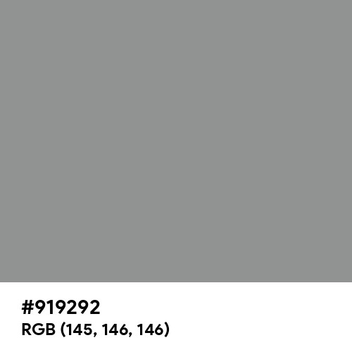 Philippine Gray (Hex code: 919292) Thumbnail
