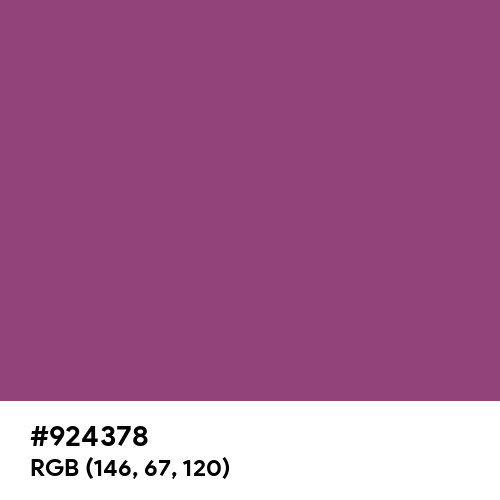 Violet (Crayola) (Hex code: 924378) Thumbnail
