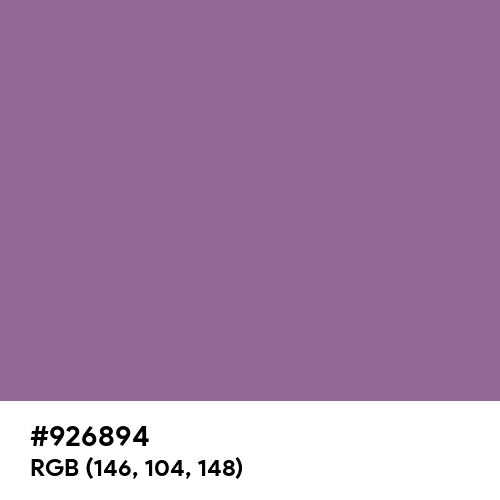 French Lilac (Hex code: 926894) Thumbnail