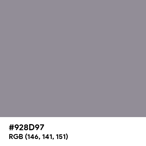 Philippine Gray (Hex code: 928D97) Thumbnail