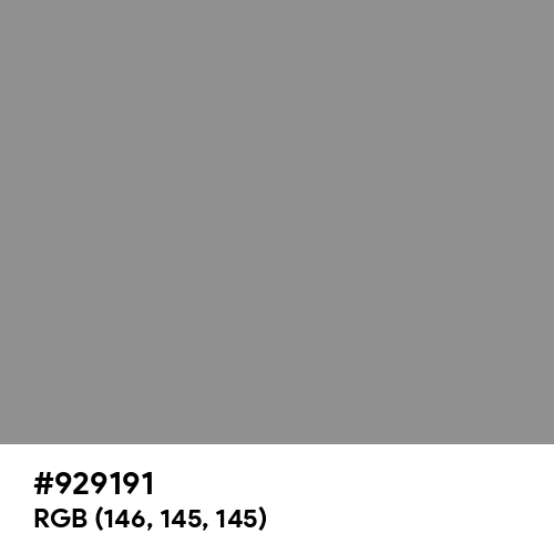 Philippine Gray (Hex code: 929191) Thumbnail