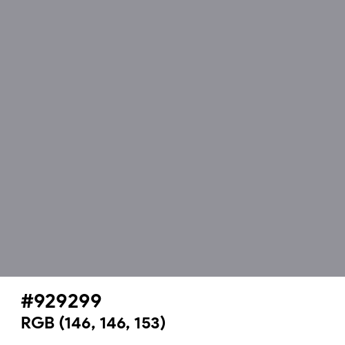 Spanish Gray (Hex code: 929299) Thumbnail