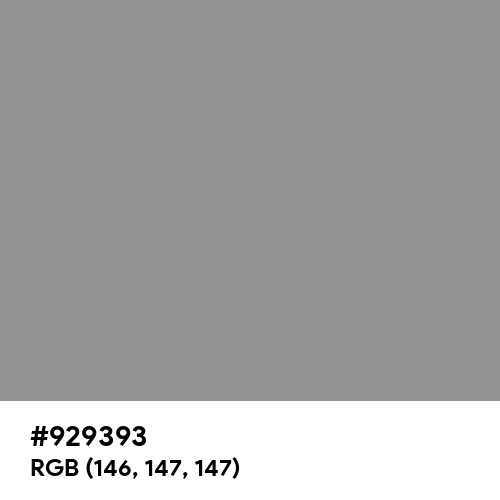 Spanish Gray (Hex code: 929393) Thumbnail