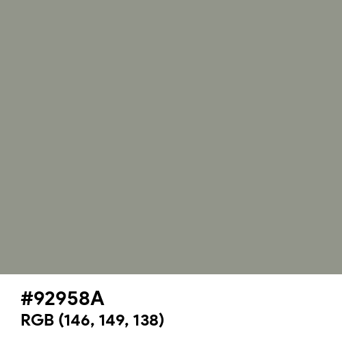 Philippine Gray (Hex code: 92958A) Thumbnail