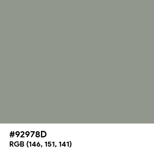 Philippine Gray (Hex code: 92978D) Thumbnail