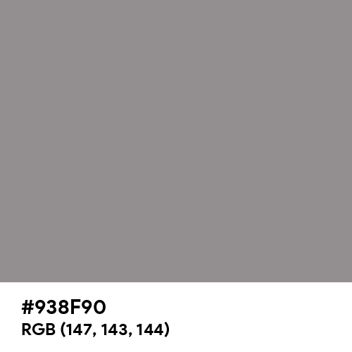 Philippine Gray (Hex code: 938F90) Thumbnail