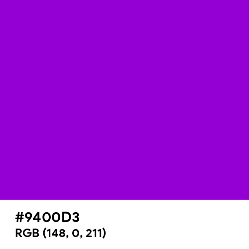Dark Violet (Hex code: 9400D3) Thumbnail