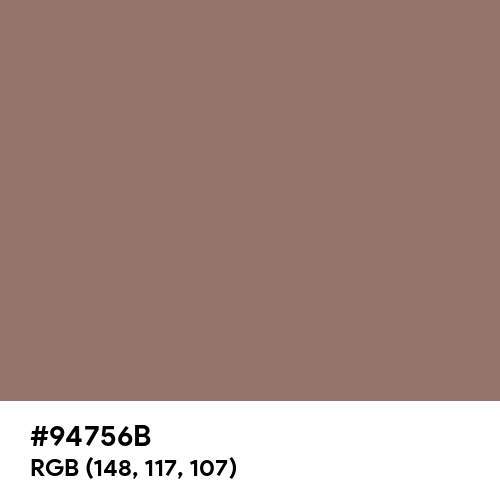 Burnished Brown (Hex code: 94756B) Thumbnail