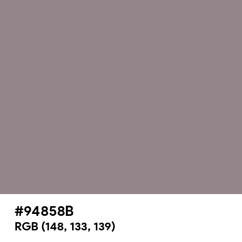 Taupe Gray (Hex code: 94858B) Thumbnail