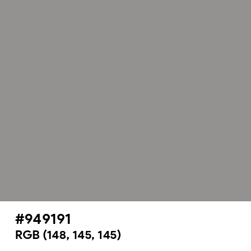 Philippine Gray (Hex code: 949191) Thumbnail