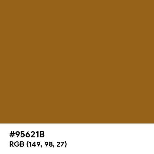 Golden Brown (Hex code: 95621B) Thumbnail