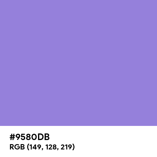 Medium Purple (Hex code: 9580DB) Thumbnail