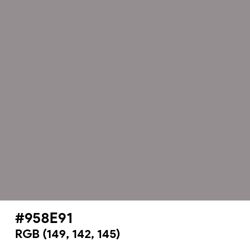 Philippine Gray (Hex code: 958E91) Thumbnail