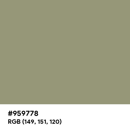 Dusty Olive (Hex code: 959778) Thumbnail