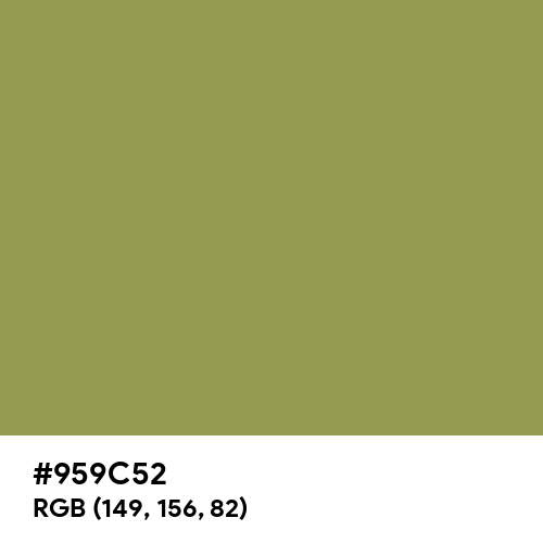 Moss Green (Hex code: 959C52) Thumbnail
