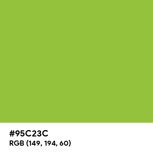 Yellow-Green (Hex code: 95C23C) Thumbnail