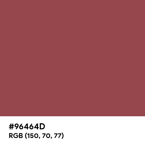 Boy Red (Hex code: 96464D) Thumbnail