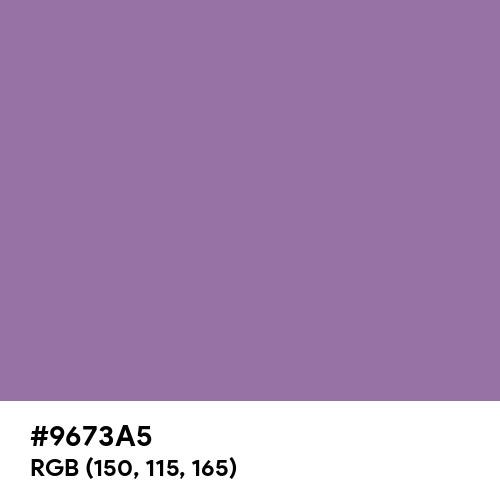 Muted Purple (Hex code: 9673A5) Thumbnail