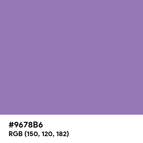 Purple Mountain Majesty (Hex code: 9678B6) Thumbnail