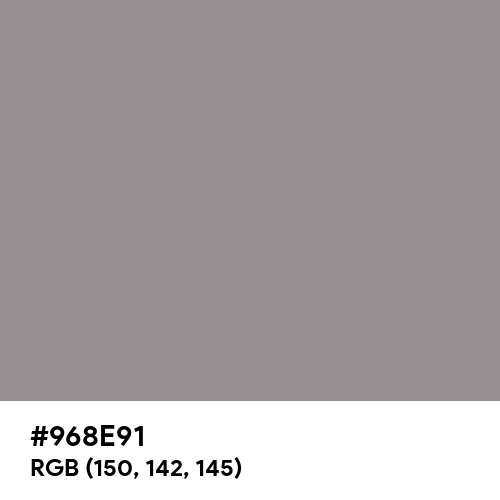Philippine Gray (Hex code: 968E91) Thumbnail