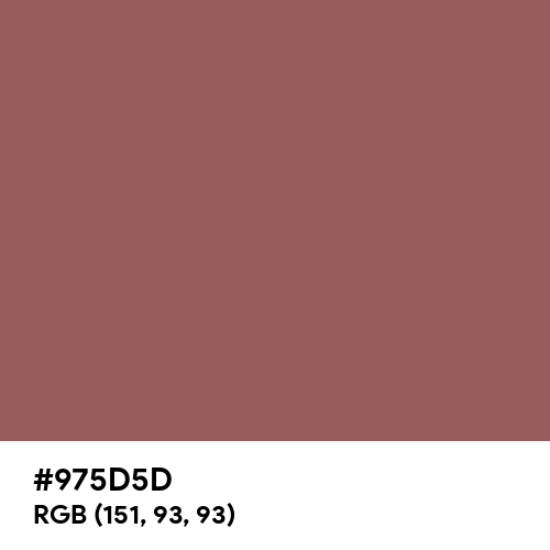 Rose Taupe (Hex code: 975D5D) Thumbnail