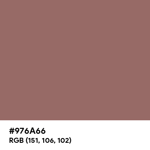 Terracotta Red Brown (Hex code: 976A66) Thumbnail