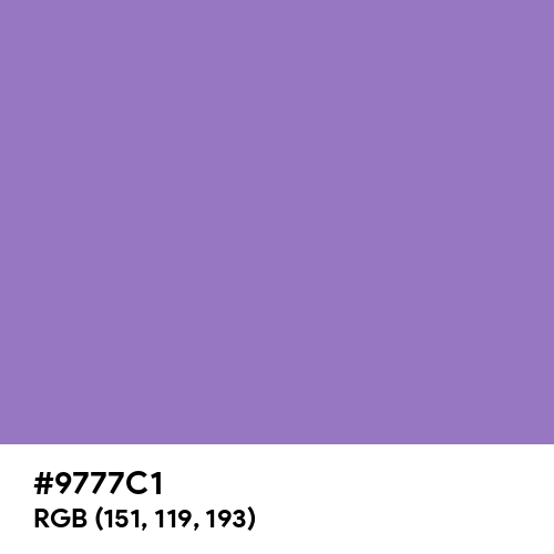Purple Mountain Majesty (Hex code: 9777C1) Thumbnail