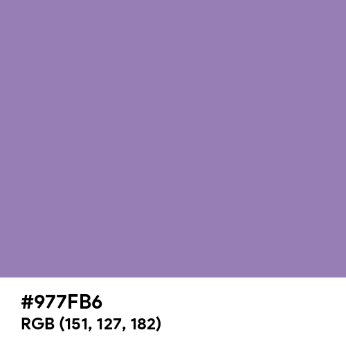 Lavender Purple (Hex code: 977FB6) Thumbnail