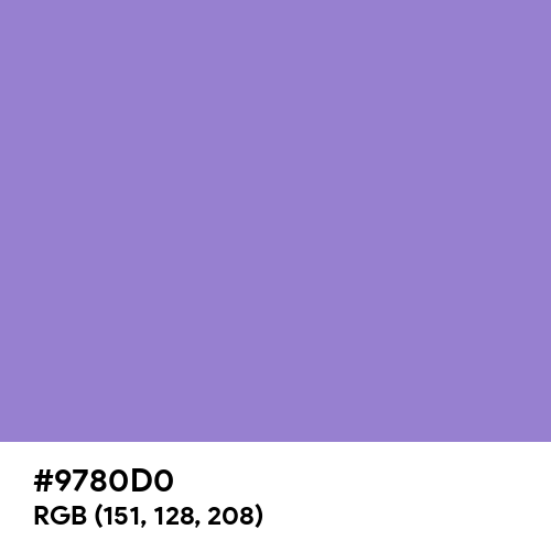 Dark Pastel Purple (Hex code: 9780D0) Thumbnail